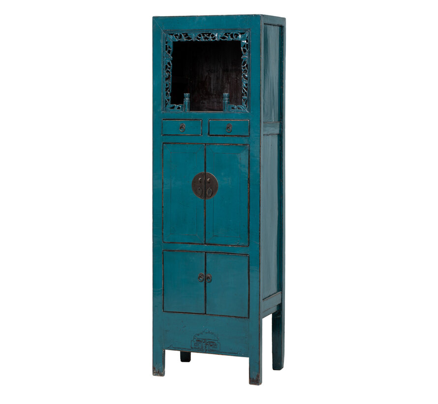 antique chinese wardrobe cabinet turquoise