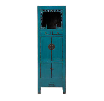 Yajutang antique chinese wardrobe cabinet turquoise