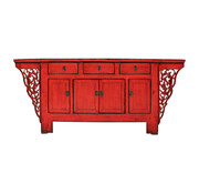 Yajutang Antique Chinese sideboard red