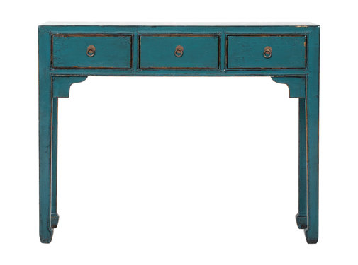 Yajutang antique desk table blue