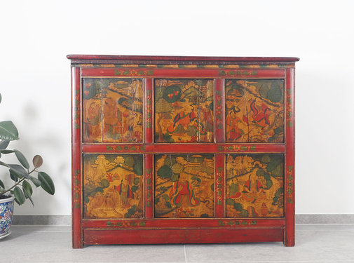 Yajutang Tibetische Kommode mit Figuren