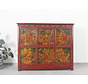 Tibetan chest of drawers with  beautiful hand-painted figure