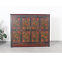 Tibetan chest of drawers with  beautiful hand-painted figure