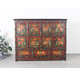 Tibetan chest of drawers with  beautiful hand-painted figure