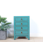 Yajutang Chinese bedside table turquoise