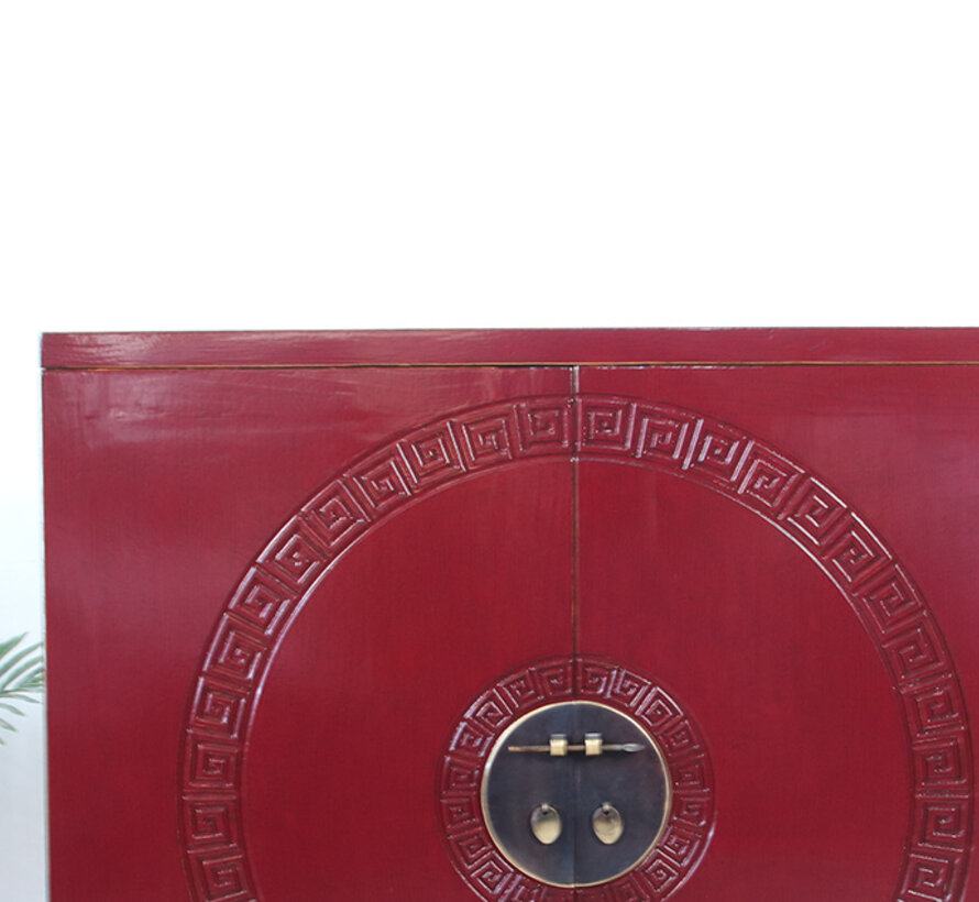 Shoe cabinet 2 doors  purple red RAL3004