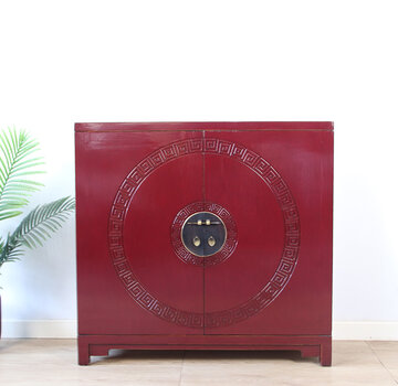 Yajutang Shoe cabinet 2 doors red RAL3004