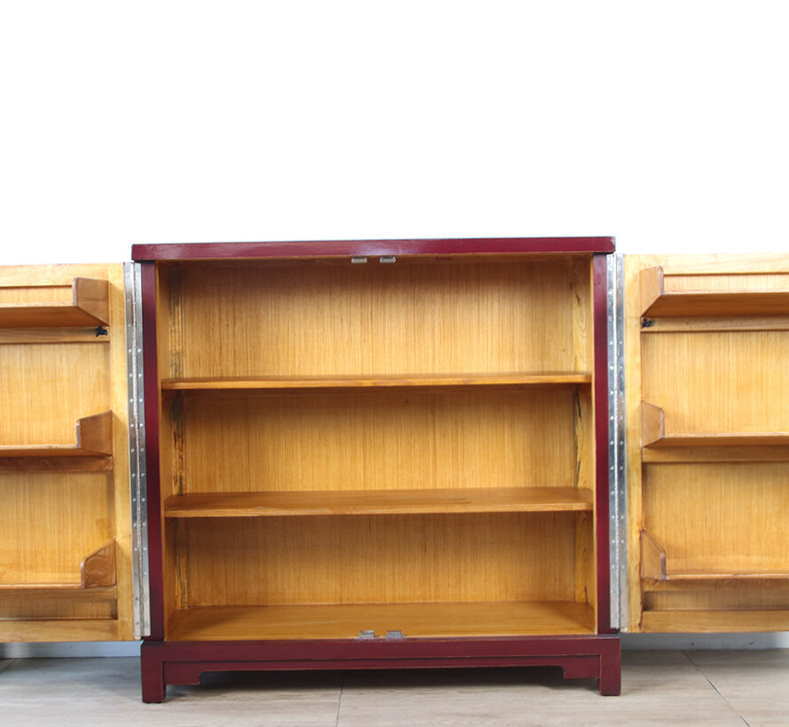 Shoe cabinet 2 doors  purple red RAL3004