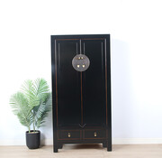 Yajutang Shoe cabinet 2 doors 2 drawers black