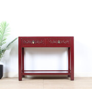 Yajutang Solid console table purpurrot RAL3004