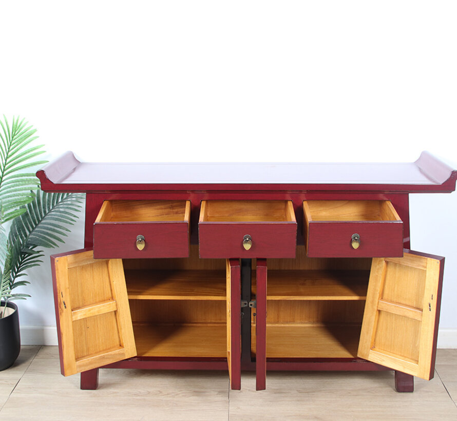 Chinese sideboards  traditional eye-catching Purpurrot RAL3004