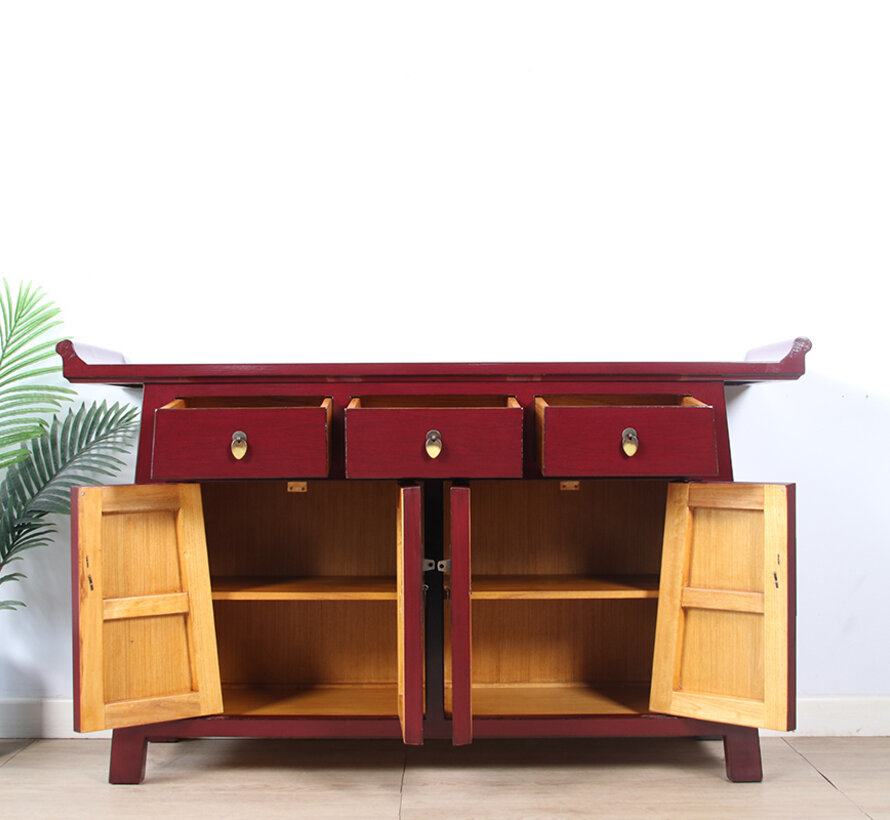 Chinese sideboards  traditional eye-catching Purpurrot RAL3004