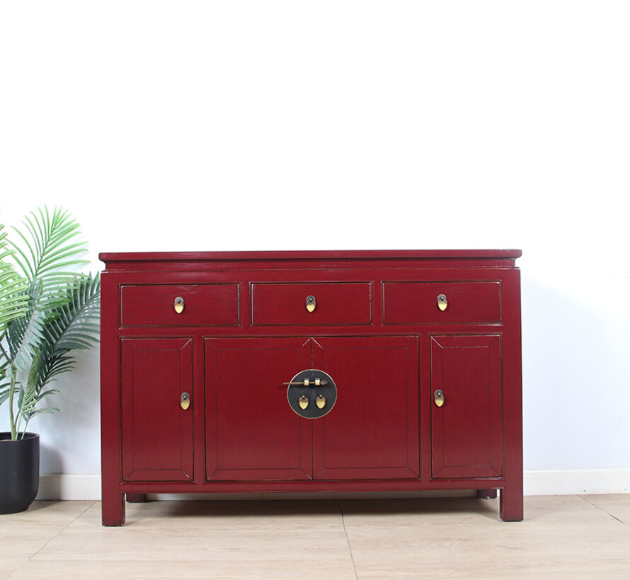 Chinese sideboard TV table chest of drawers purpurrot RAL3004