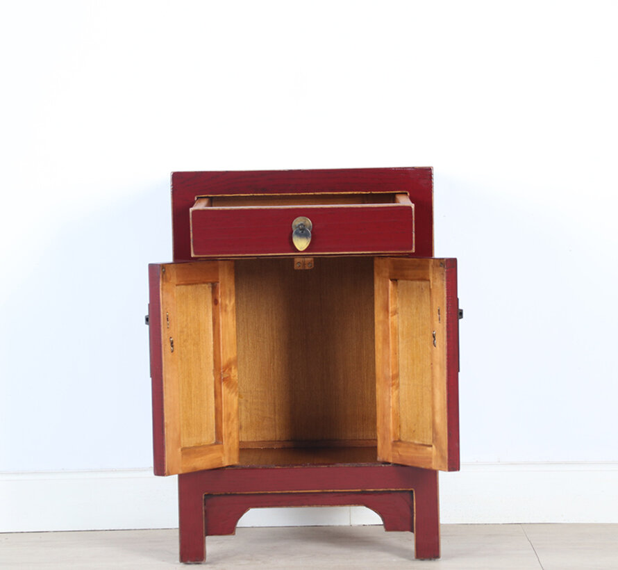 chest of drawers  bedside cabinet solid wood purple RAL3004