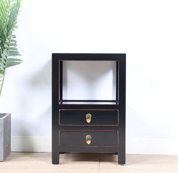 Yajutang Chinese chest of drawers bedside black