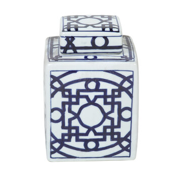 Yajutang Chinese porcelain lidded vase