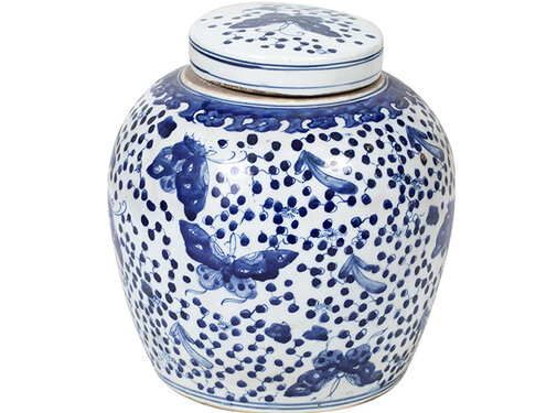 Yajutang Chinese Porcelain Lid Vase