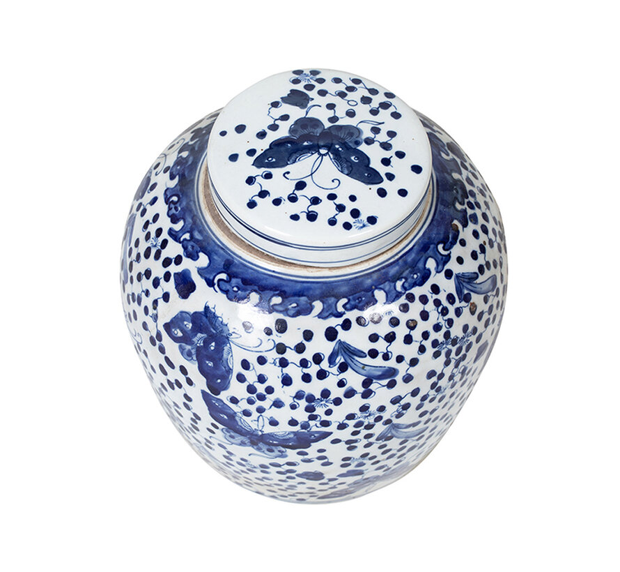Chinese porcelain lidded vase27 cm high Ø 26cm