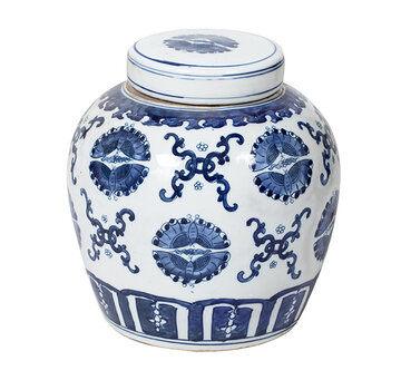 Yajutang Chinese Porcelain Lid Vase