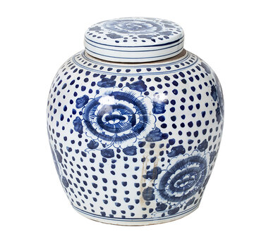 Yajutang Chinese Porcelain Lid Vase