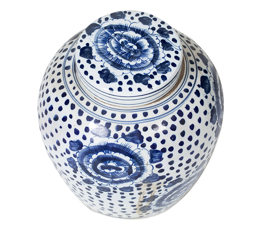 Chinese porcelain lidded vase27 cm high Ø 26cm