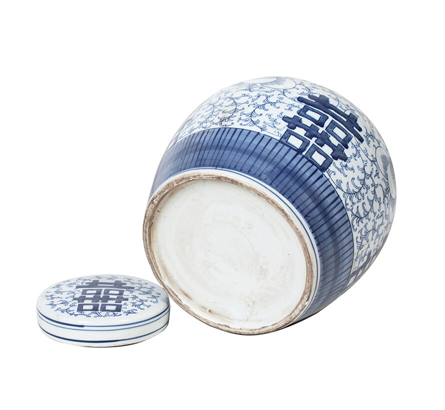 Chinese porcelain lidded vase27 cm high Ø 26cm