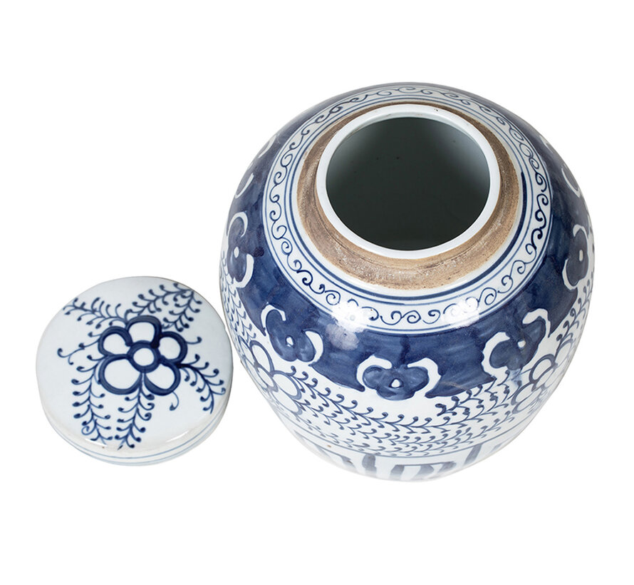 Chinese porcelain lidded vase27 cm high Ø 26cm   - Copy