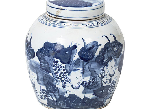 Yajutang Chinesische Porzellan Deckelvase