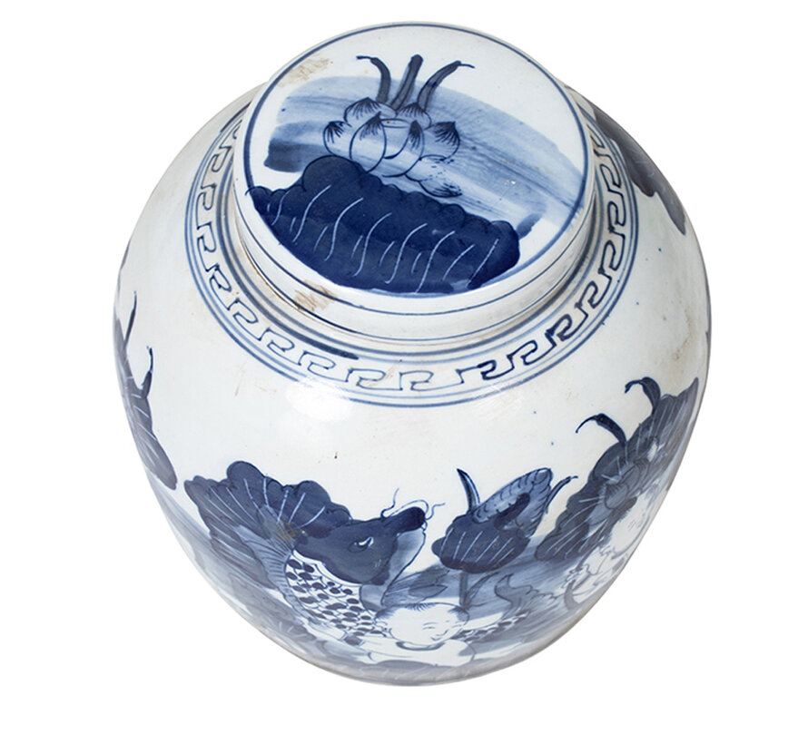 Chinese porcelain lidded vase27 cm high Ø 26cm