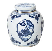 Yajutang Chinese Porcelain Lid Vase