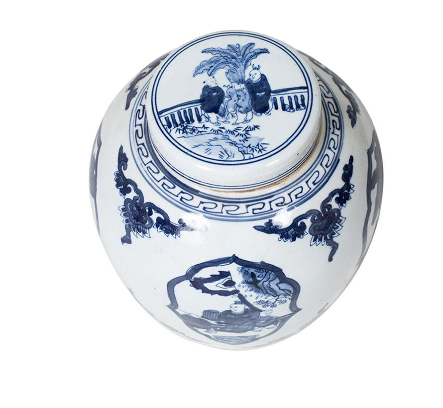 Chinese porcelain lidded vase27 cm high Ø 26cm
