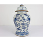 Chinese porcelain lidded vase 35 cm high Ø 22cm dragon