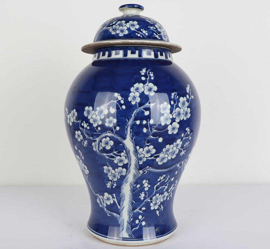 Chinese porcelain lidded vase 35 cm high Ø 22cm