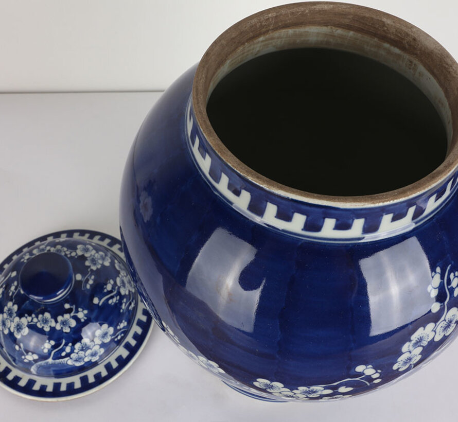 Chinese porcelain lidded vase 35 cm high Ø 22cm