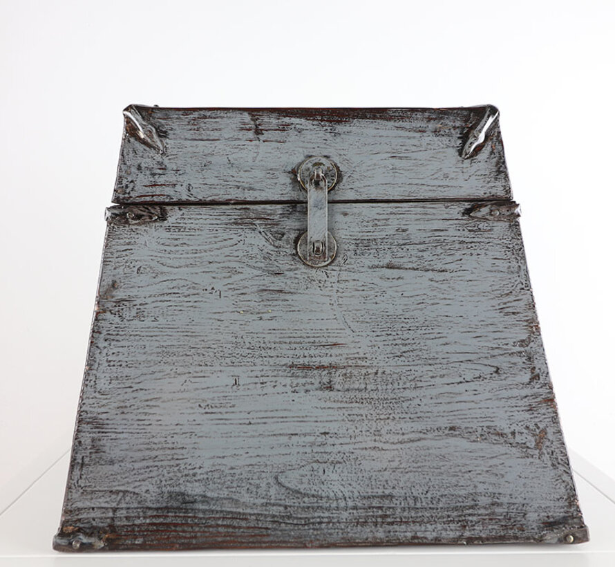 Antique Chinese chest gray