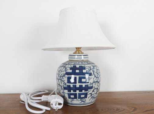 Yajutang Porcelain vase lamp with double luck