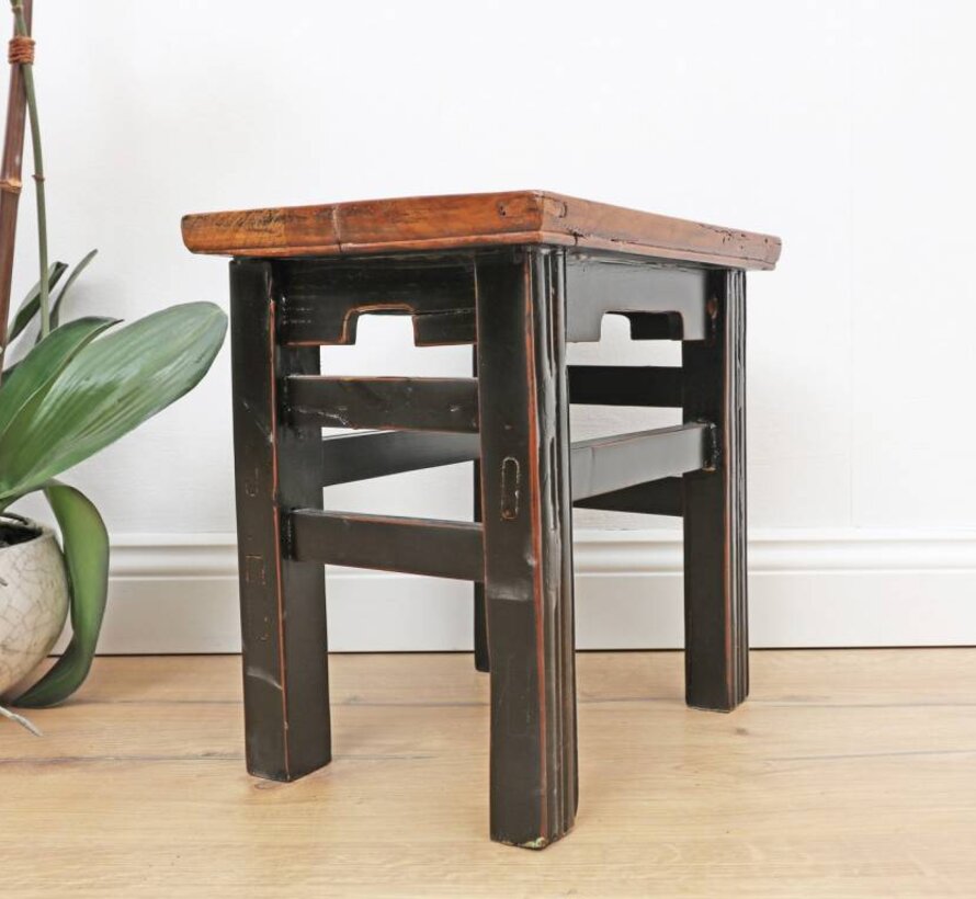stool flower table meditation seat side table rustic elegant