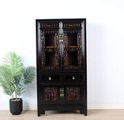 Yajutang antique Chinese wedding cabinet black