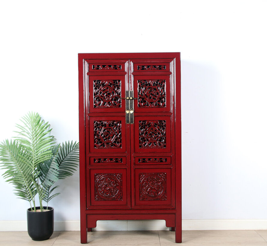 antique cabinet purple red RAL 3004