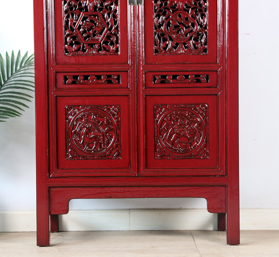 antique cabinet purple red RAL 3004