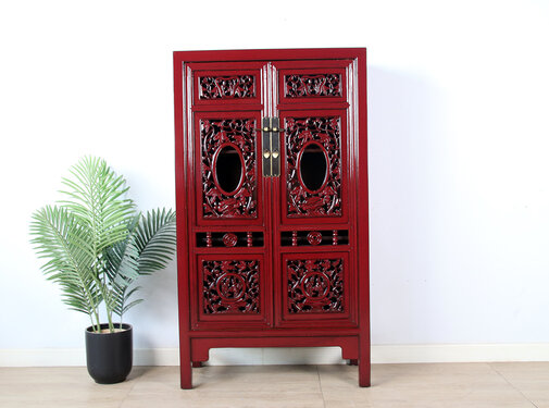 Yajutang antique cabinet purple red RAL 3004