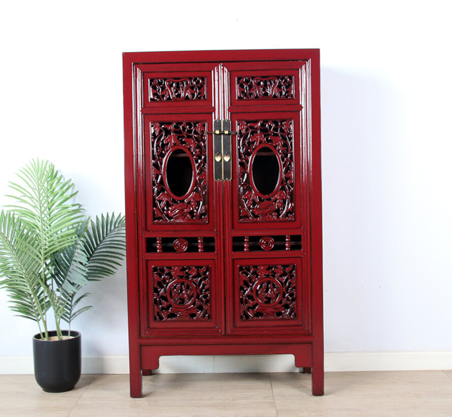 antique cabinet purple red RAL 3004