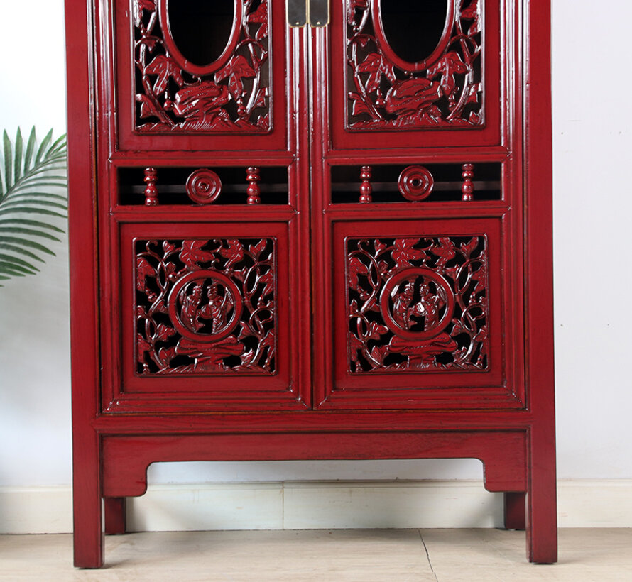 antique cabinet purple red RAL 3004