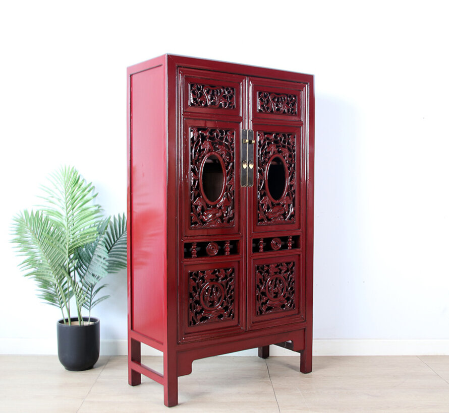 antique cabinet purple red RAL 3004