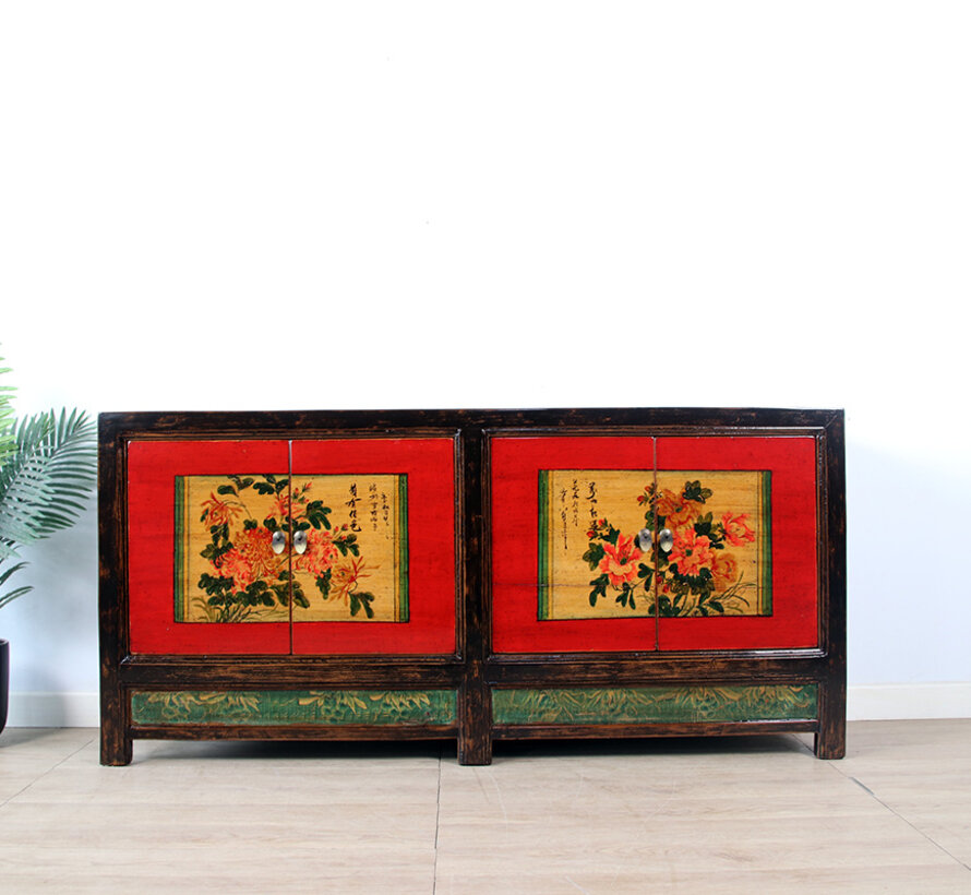 Antique Chinese painted sideboard