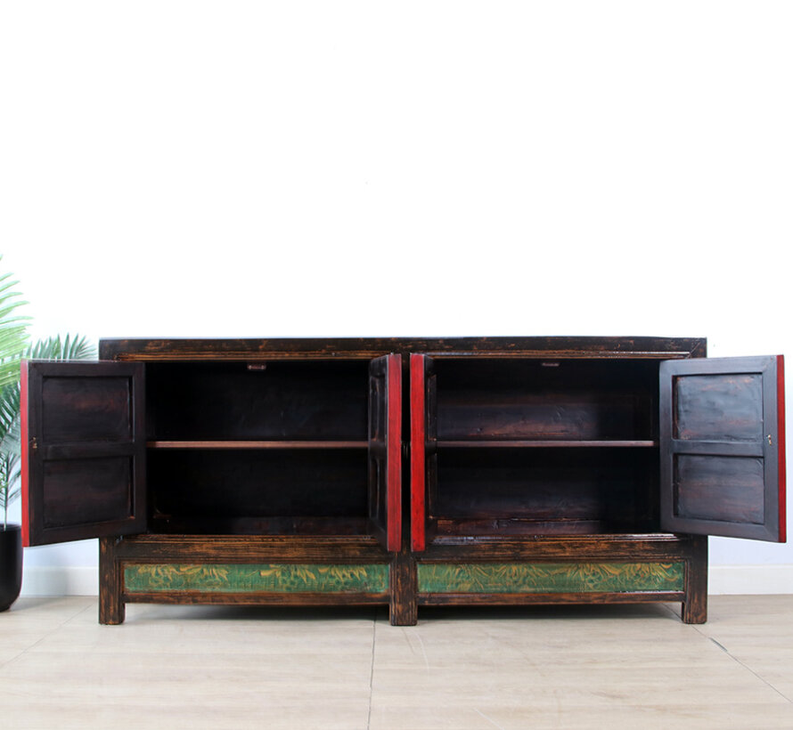 Antique Chinese painted sideboard