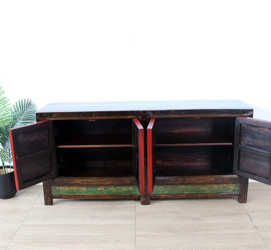 Antique Chinese painted sideboard