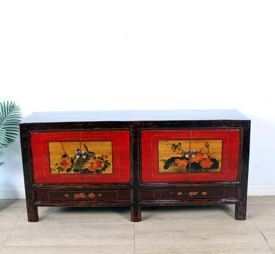 Antique Chinese painted sideboard