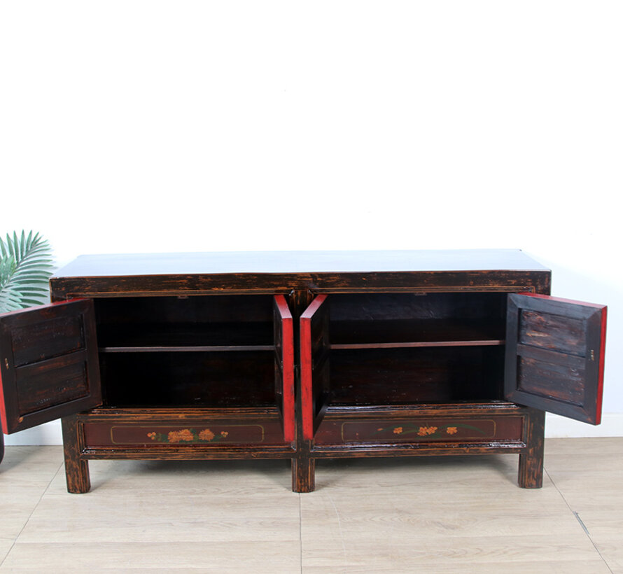 Antik chinesisches Sideboard bemalt