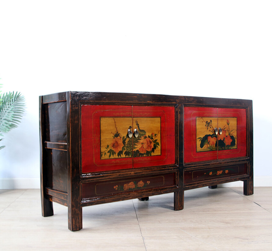 Antik chinesisches Sideboard bemalt